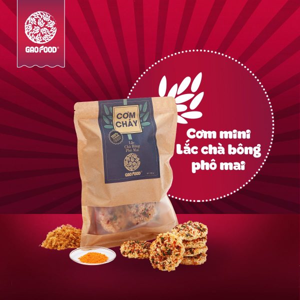 Cơm cháy mini lắc chà bông phô mai